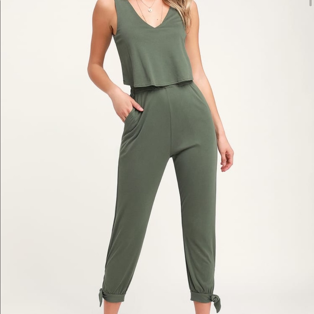 Lulu’s Olive Green jumpsuit